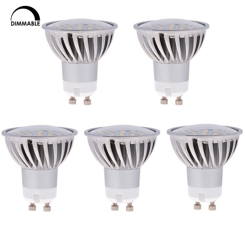 AC100-130V, Dimmable MR16 GU10 LED Bulb, 4.8 Watts, 50W Equivalent, 5-Pack